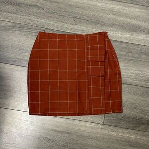 Gianni Bini Plaid Ruffle Skirt